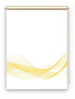 Rollo Stream Horizon gelb, Rollo, Motivrollo, Rollo mit Druck, Fotorollo, bedrucktes Rollo, Fensterrollo,verdunkelndes Rollo, Sonnenschutz Rollo